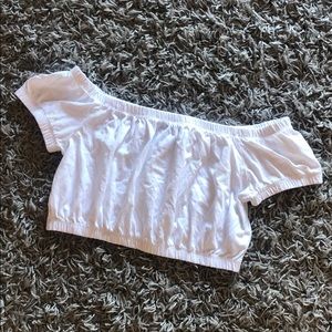 Off the shoulder crop top